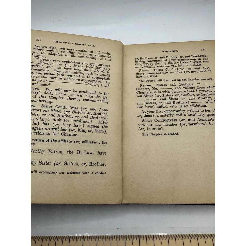 Standard Ritual Order Of The Easteren Star State Of New York 1916 Edition